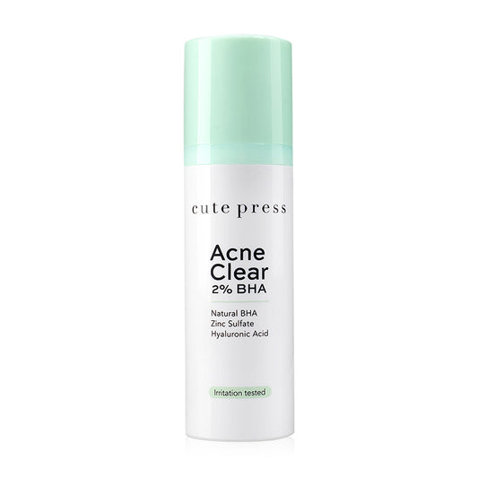 Cute Press Facial Gel - 2% BHA for Acne and Blackheads - Beauty Buddy
