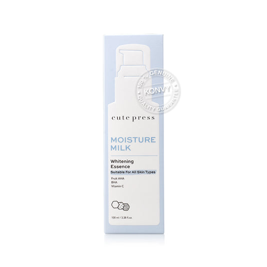 Cute Press Whitening Essence - Milk Protein & AHA Formula - Beauty Buddy