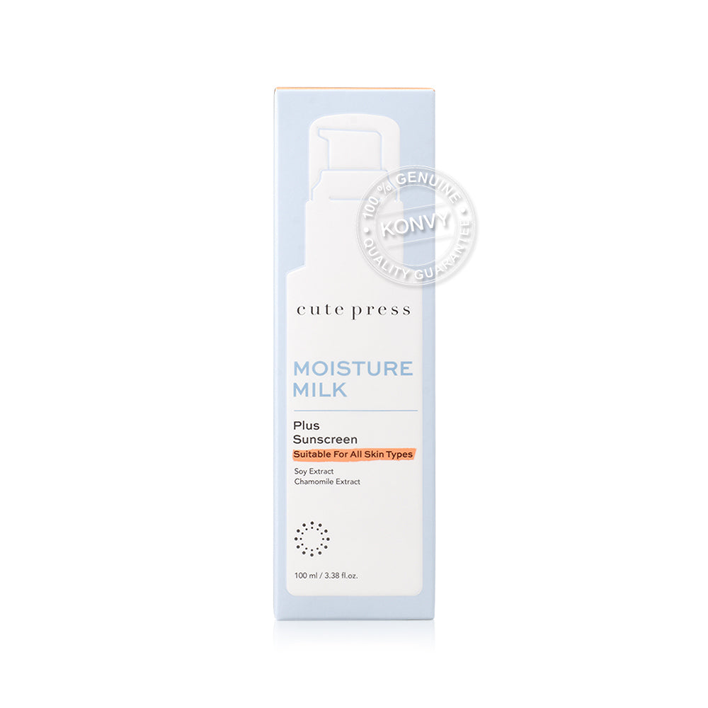 Cute Press Sunscreen - Moisture Milk with Soy & Chamomile Extract - Beauty Buddy
