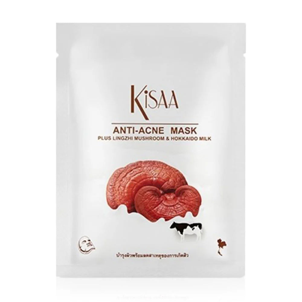 Kisaa Anti-Acne Mask - Ganoderma Extract & Hokkaido Milk