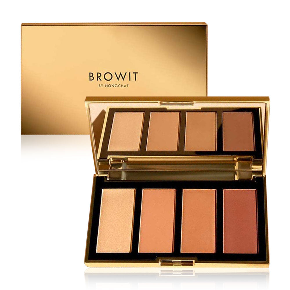 Browit Highlight and Contour Palette - Golden Shimmer Formula