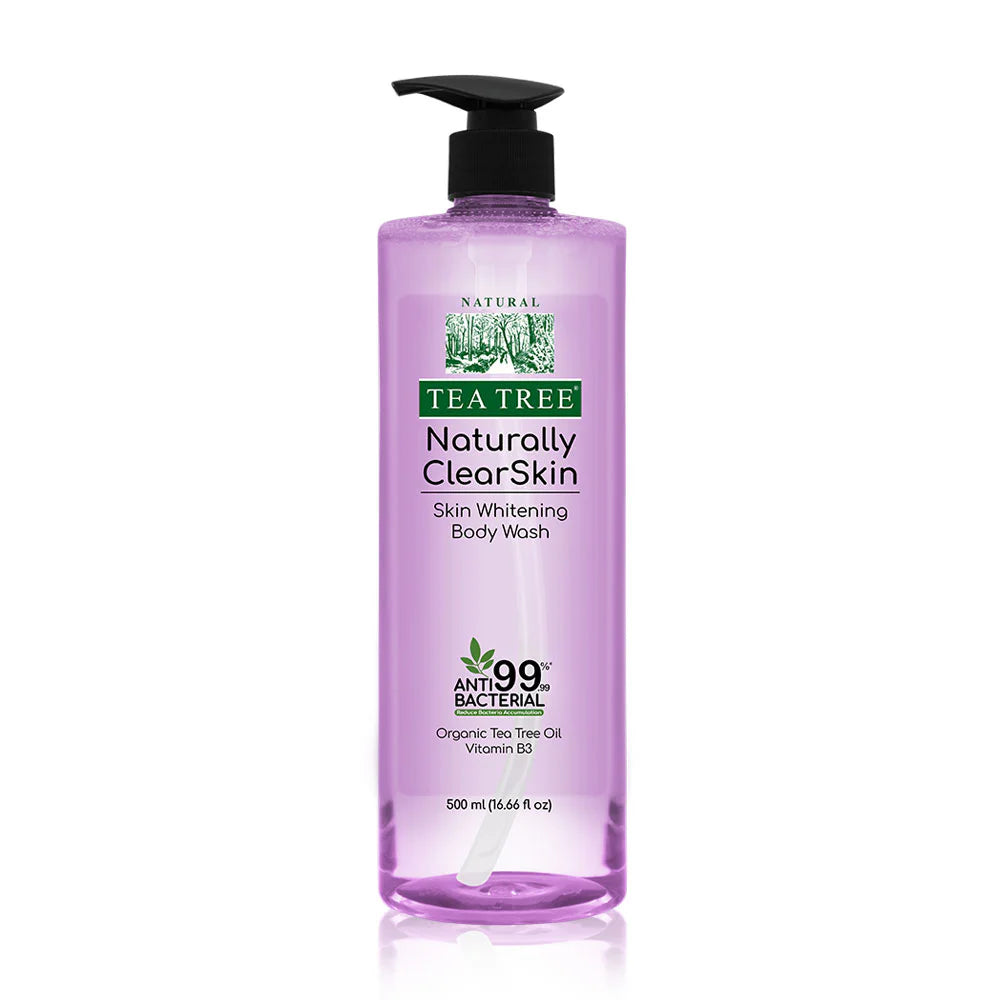 Aura Tea Tree Naturally Clear Skin Whitening Body Wash 500ml