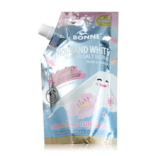 A Bonne Thousand White Silky Sugar Salt Scrub Rose & Sakura 350g