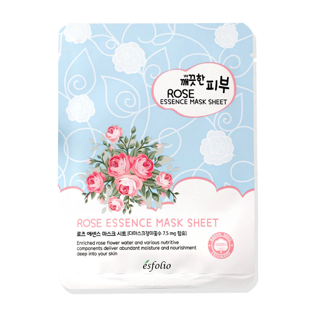 Esfolio Pure Skin Rose Essence Mask Sheet 25ml