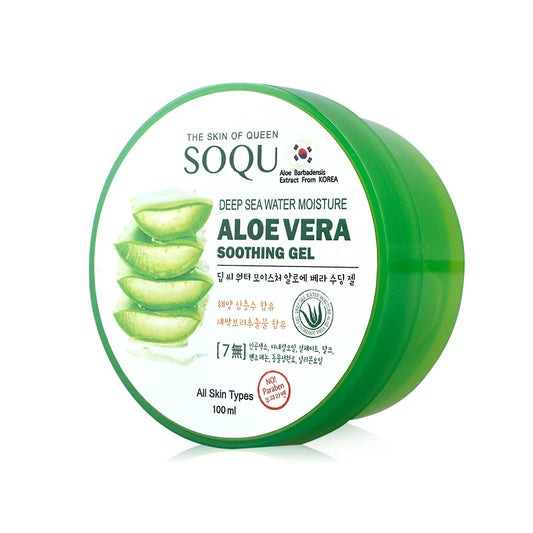 SOQU Deep Sea Water Moisture Aloe Vera Soothing Gel 100ml