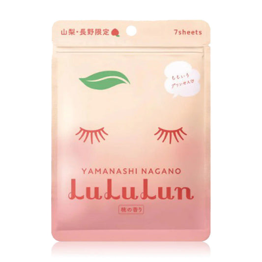 LuLuLun Premium Yamanashi Peach Face Mask 108ml [7 Sheets]
