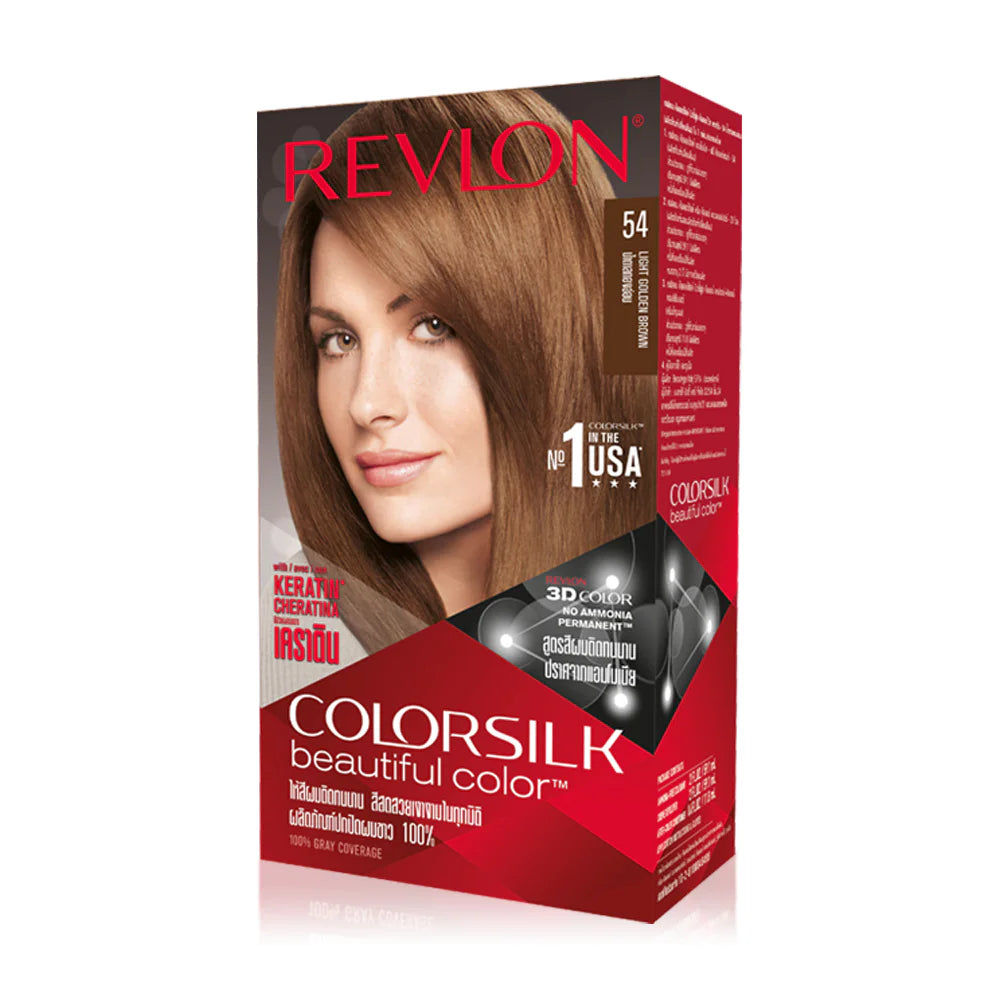 REVLON Colorsilk Beautiful Color with Keratin 130ml - #54 Light Golden Brown