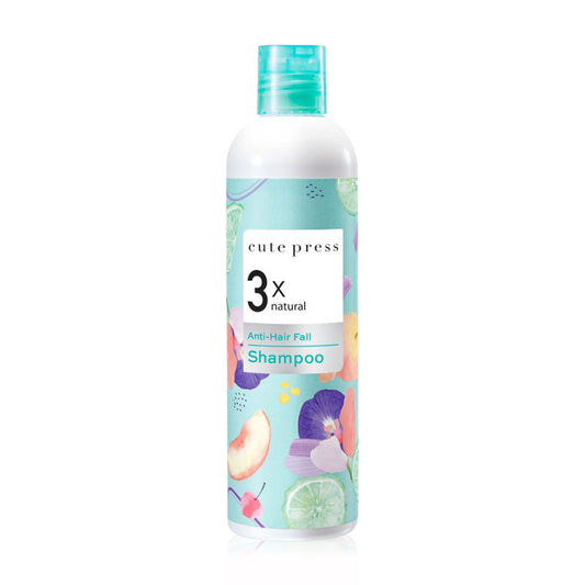 Cute Press Anti-Hair Fall Shampoo - 3 Natural Extracts, 300ml - Beauty Buddy