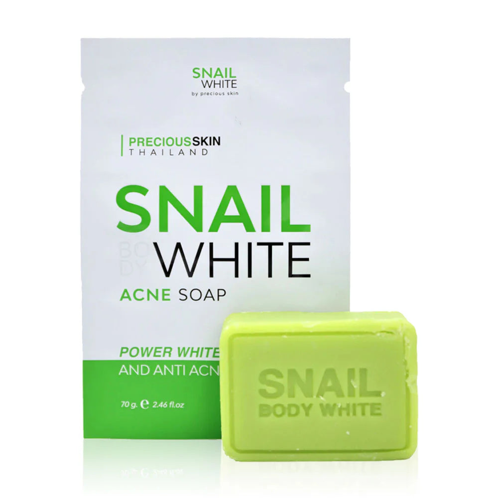 Precious Skin Thailand Acne Soap - Snail Extract for Clear Skin - Beauty Buddy