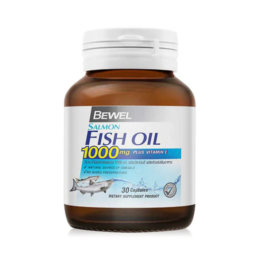 Bewel Salmon Fish Oil 1000Mg Plus Vitamin-E 30 Capsules