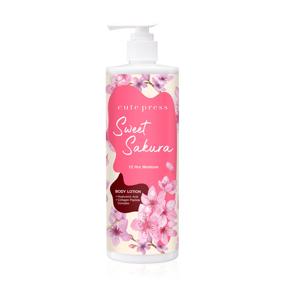 Cute Press Body Lotion - Sweet Sakura with Collagen Peptide Complex - Beauty Buddy