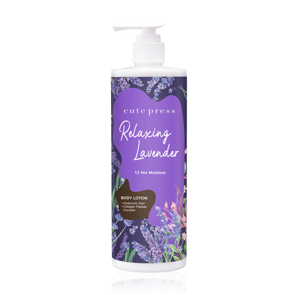 Cute Press Body Lotion - Relaxing Lavender with Collagen & Hyaluronic Acid - Beauty Buddy