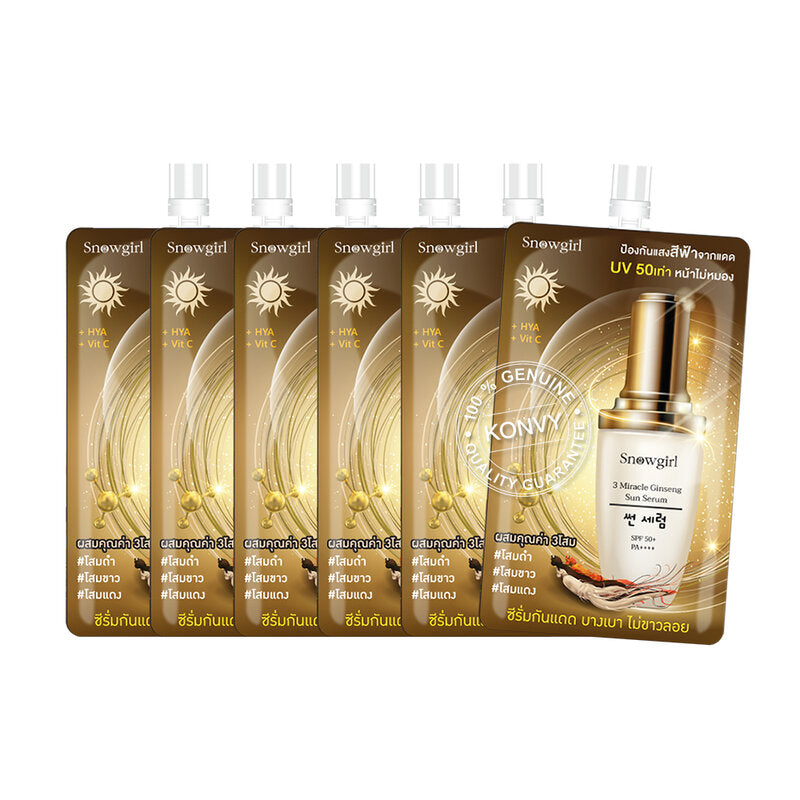 Snowgirl 3 Miracle Ginseng Sun Serum 30g x 6pcs