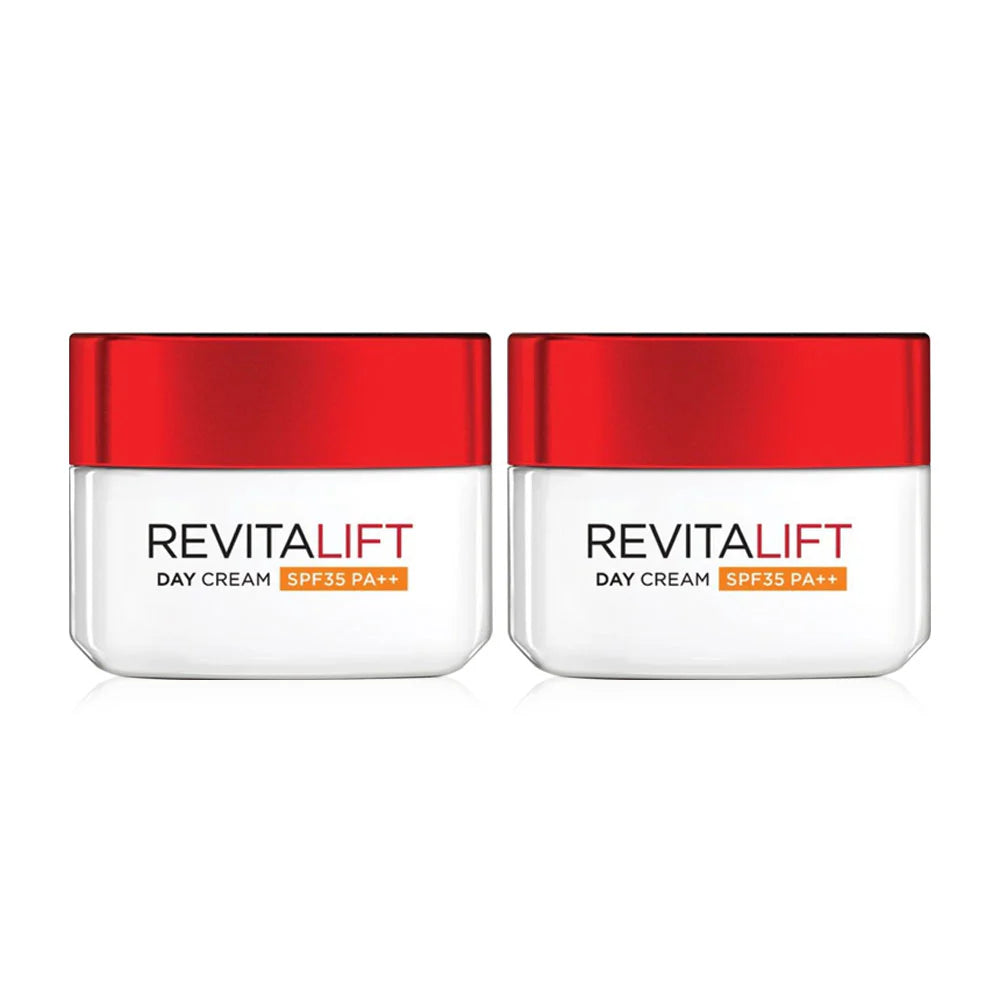 L'OrŽal Paris Revitalift Anti-Wrinkle + Firming Day Cream SPF35/PA++ 50ml x 2pcs