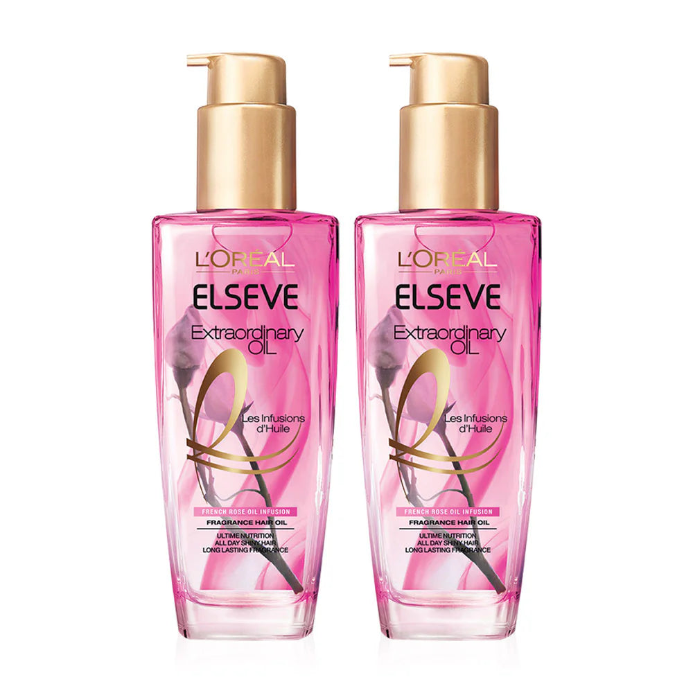 L'Oréal Paris Elseve Extraordinary Oil French Rose Oil Infusion 100ml x 2pcs