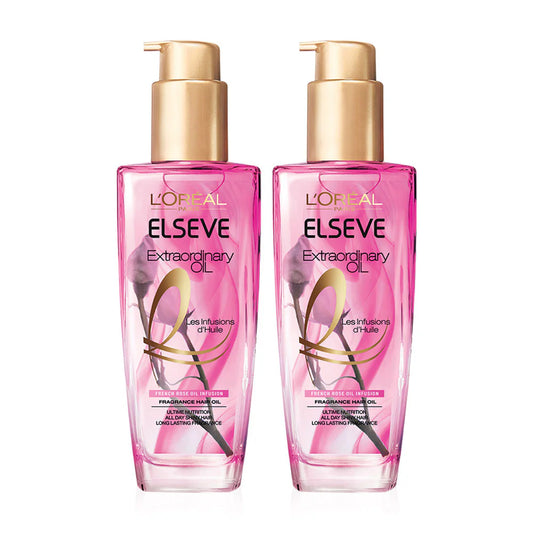 L'OrŽal Paris Elseve Extraordinary Oil French Rose Oil Infusion 100ml x 2pcs
