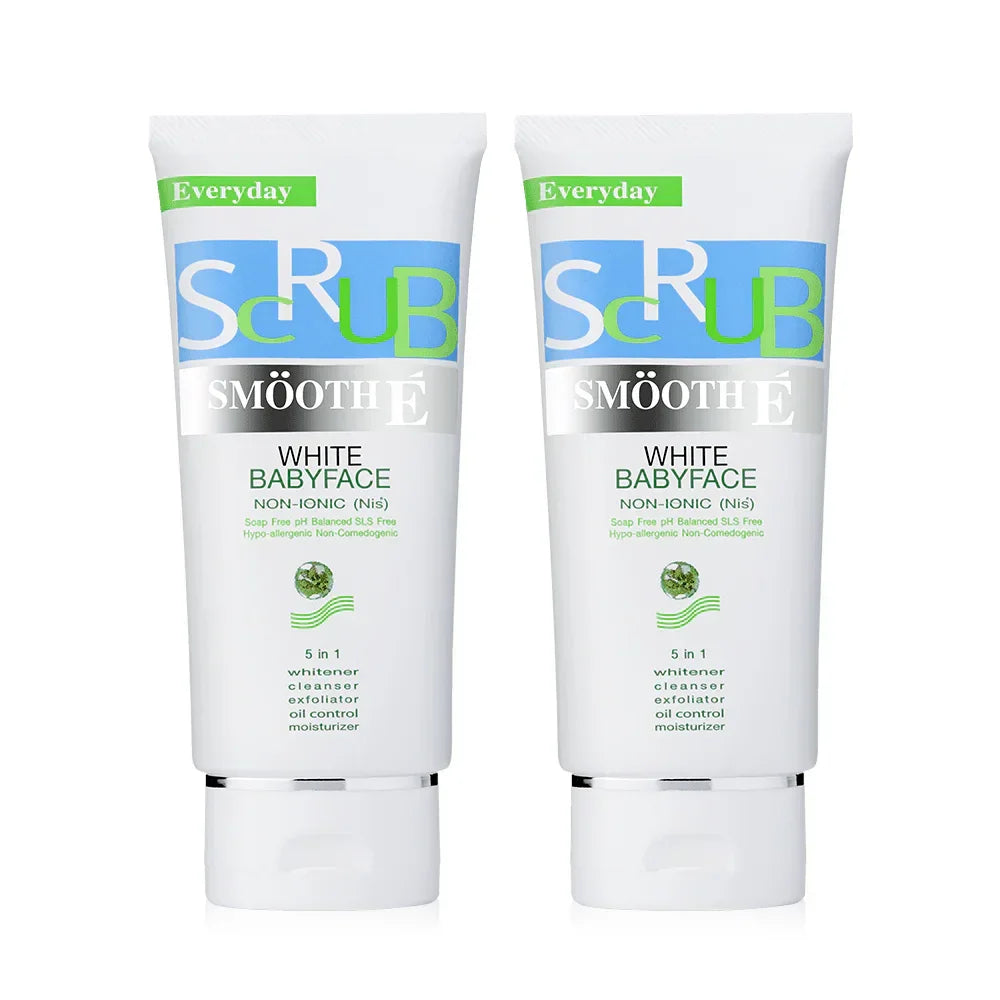 Smooth E Facial Scrub - White Babyface Exfoliating Formula - Beauty Buddy