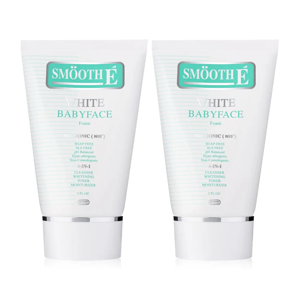 Smooth E White Babyface Foam 60ml x 2pcs