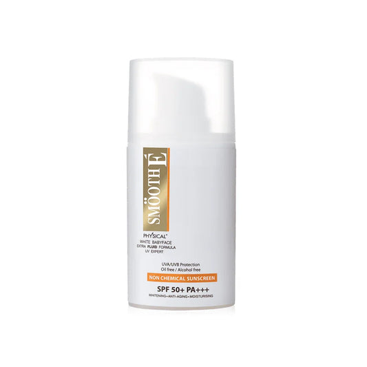 Smooth E Sunscreen - Physical White Extra Fluid SPF50+/PA+++ - Beauty Buddy