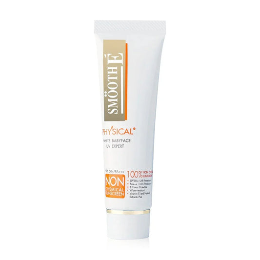 Smooth E Sunscreen - Physical White Babyface SPF50+/PA+++ - Beauty Buddy