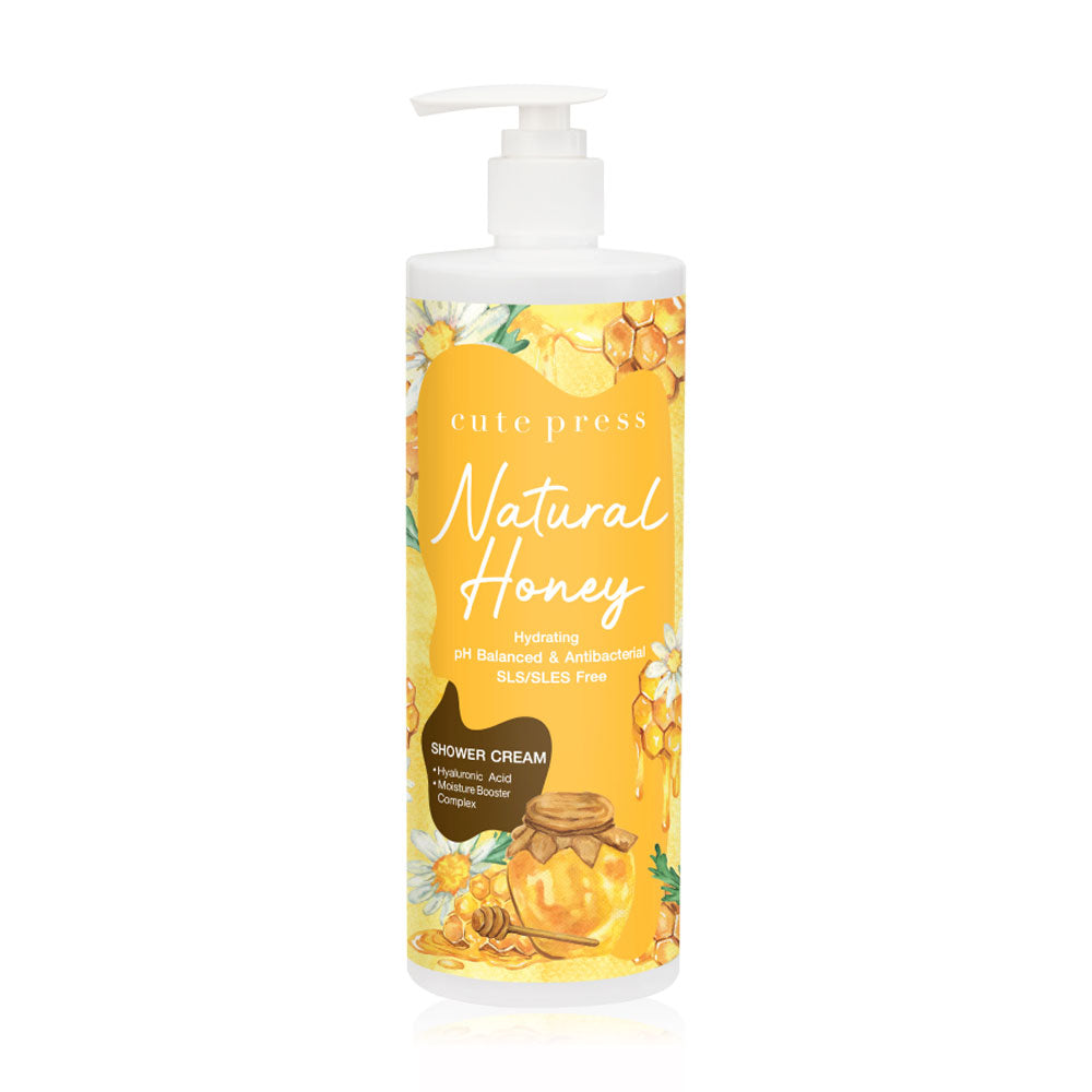 Cute Press Shower Cream - Natural Honey Hydrating Formula - Beauty Buddy