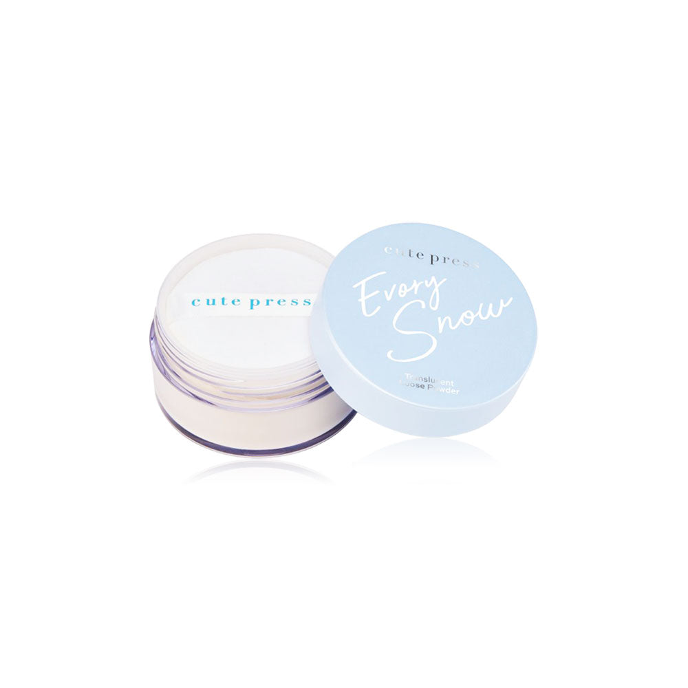 Cute Press Loose Powder - Evory Snow Formula for Oily Skin - Beauty Buddy