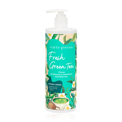 Cute Press Shower Cream - Fresh Green Tea Firming Formula - Beauty Buddy