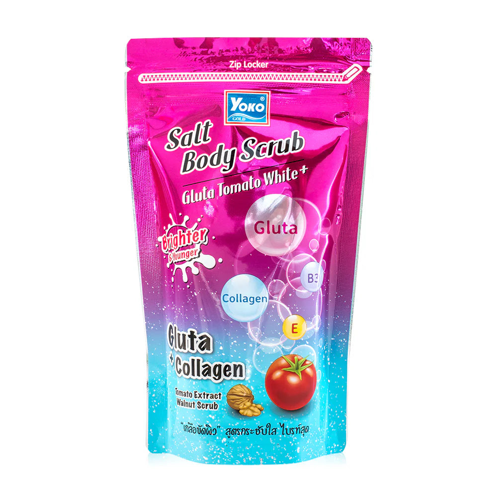 Yoko Gold Salt Body Scrub Gluta Tomato White+ 350g