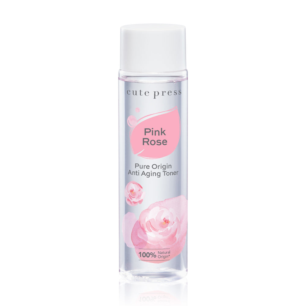 Cute Press Toner - Pink Rose Anti-Aging Formula 250ml - Beauty Buddy