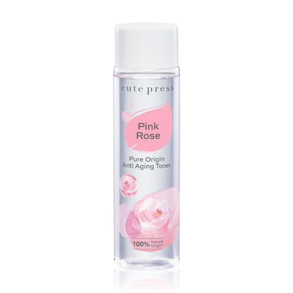 Cute Press Toner - Pink Rose Anti-Aging Formula 250ml - Beauty Buddy