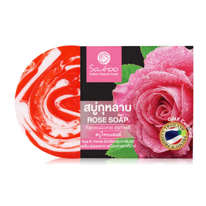 Saboo Thailand Natural Soap Black Box Rose 100g