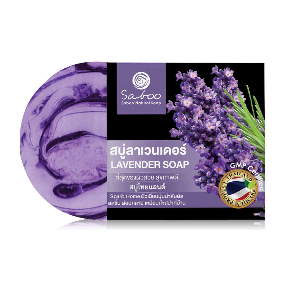 Saboo Thailand Natural Soap Black Box Lavender 100g
