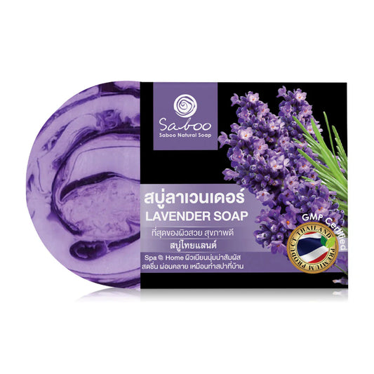 Saboo Thailand Natural Soap Black Box Lavender 100g