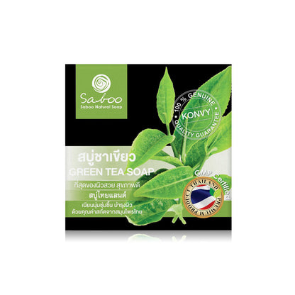 Saboo Thailand Natural Soap Black Box Green Tea 100g