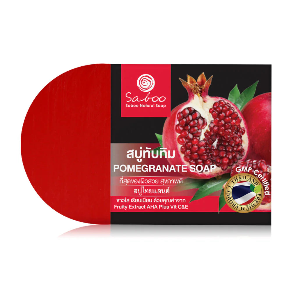 Saboo Thailand Natural Soap Black Box Pomegranate 100g
