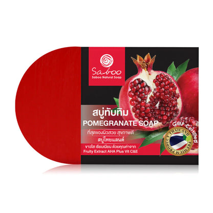 Saboo Thailand Natural Soap Black Box Pomegranate 100g