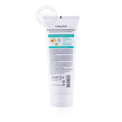 Cathy Doll Cleansing Foam - Acne Oil Control with Tea Tree Extracts - Beauty Buddy