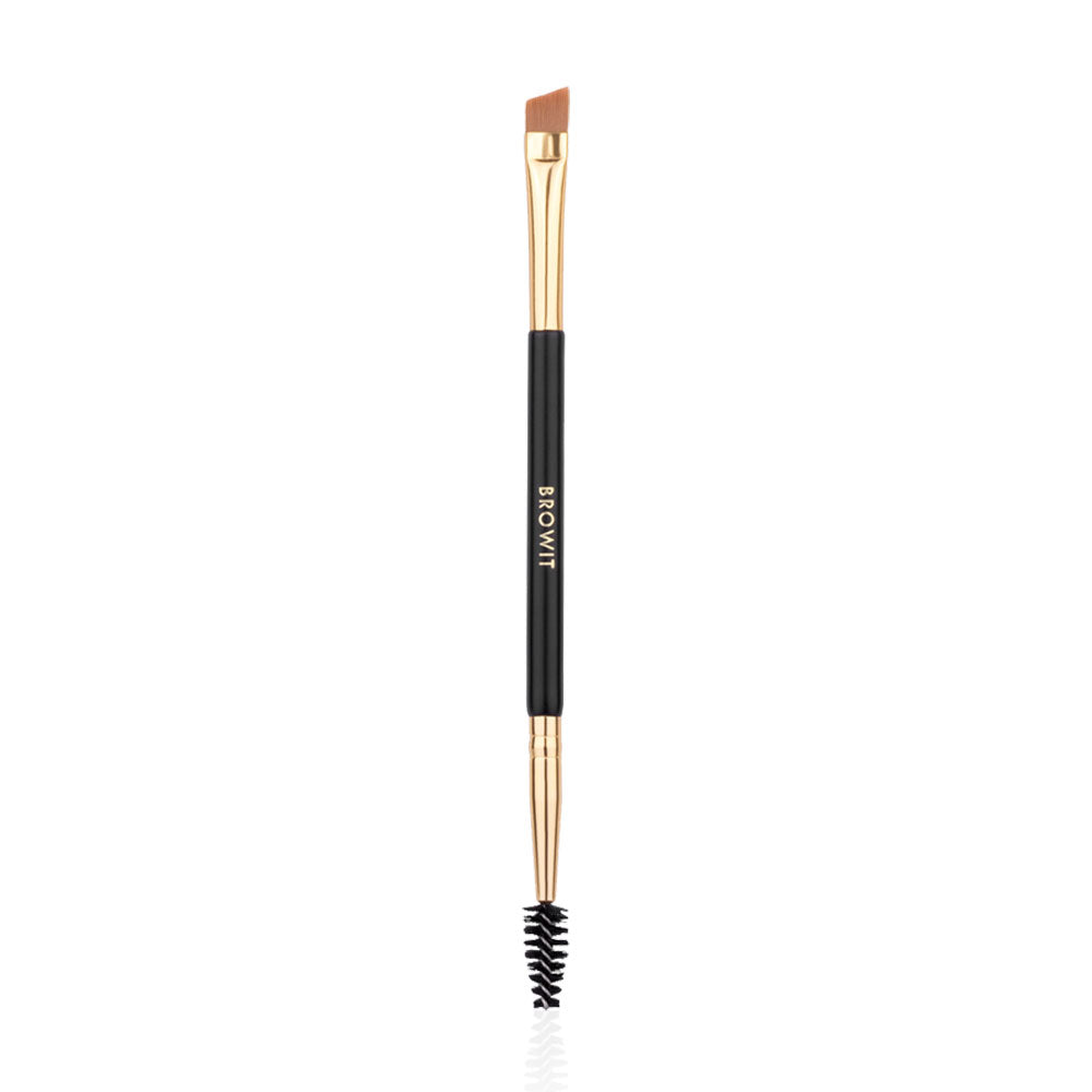 Browit Angle Brush & Spoolie - Professional Eyebrow Styling Tool