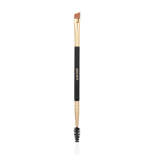 Browit Angle Brush & Spoolie - Professional Eyebrow Styling Tool - Beauty Buddy