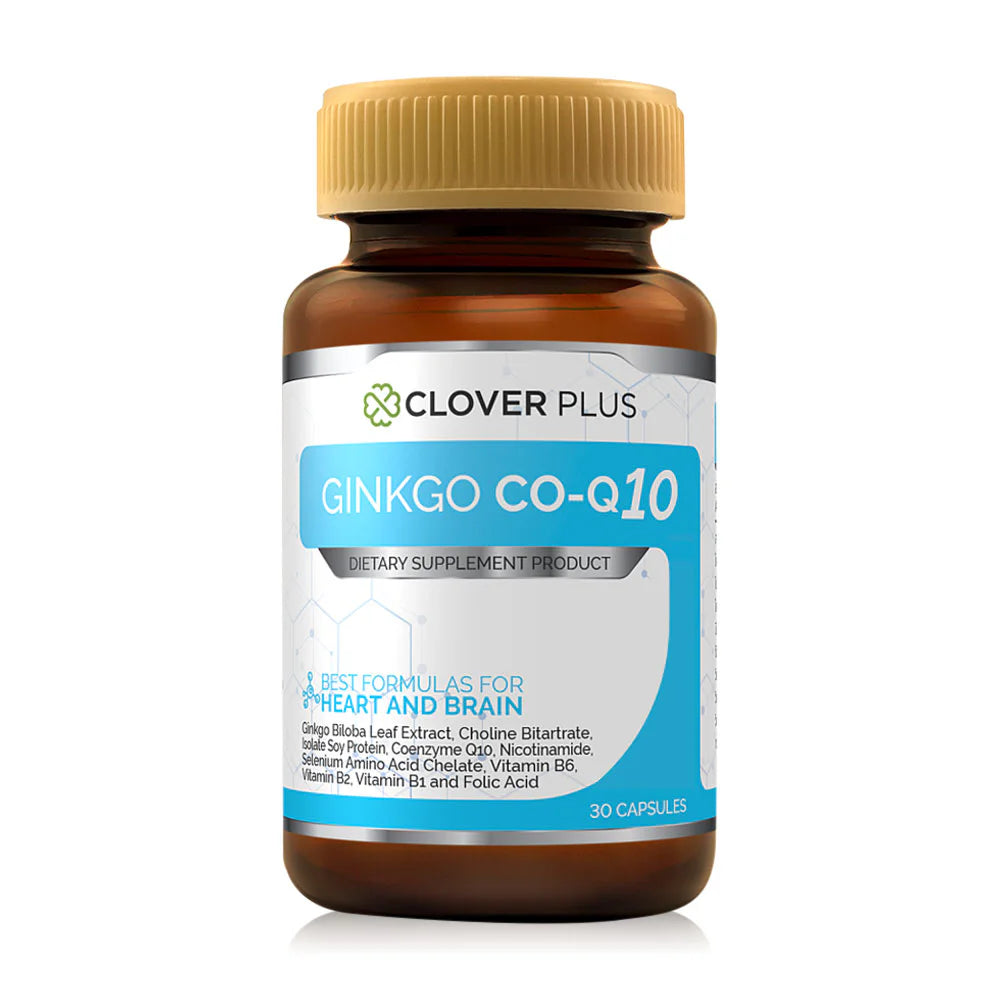 Clover Plus Ginkgo Co-Q10 30 Capsules