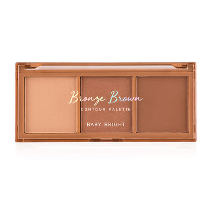 Baby Bright Contour Palette - Bronze Brown with Highlighter and Matte Powder - Beauty Buddy