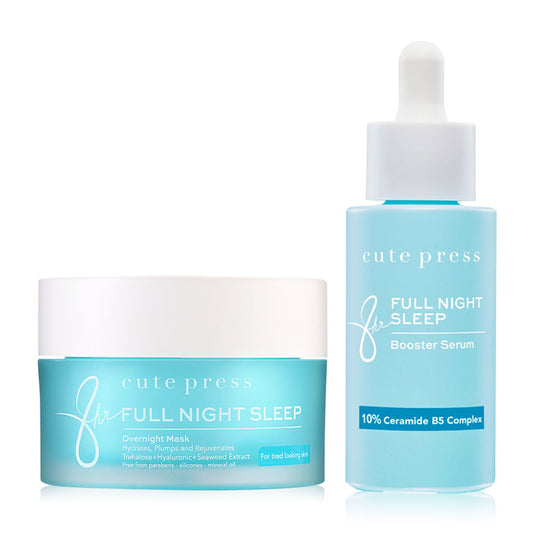 Cute Press Overnight Mask & Serum Set - Full Night Sleep Formula - Beauty Buddy