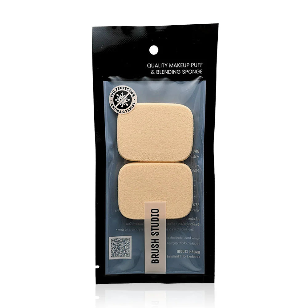 BRUSH STUDIO Powder Puff Square - #Cream 2pcs