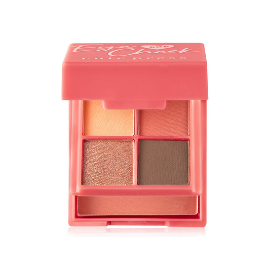 Cute Press Eye & Cheek Palette - #03 Brick Brown with Gold Shimmer - Beauty Buddy