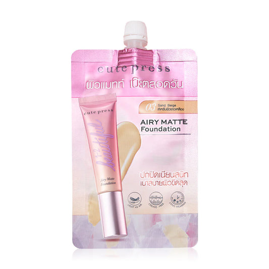 Cute Press Foundation - Airy Matte #03 Sand Beige 5ml - Beauty Buddy