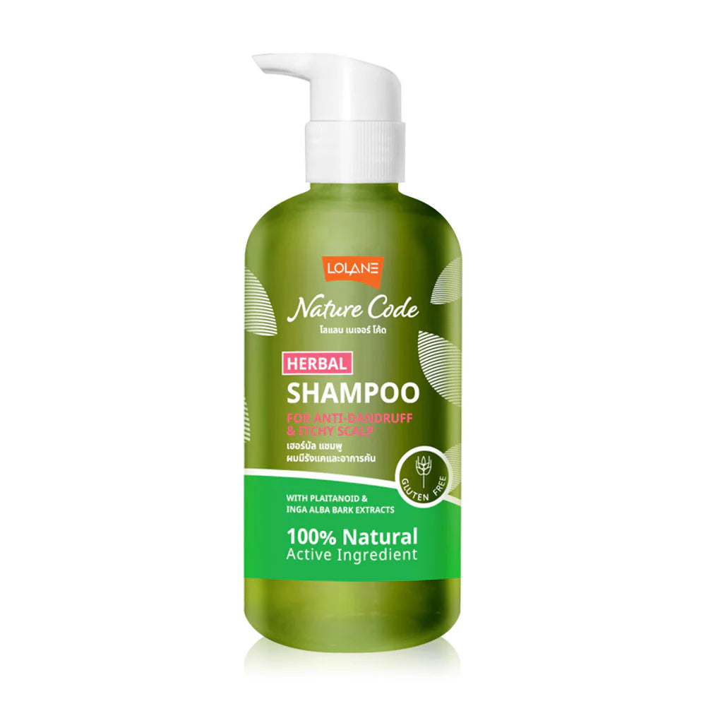 Lolane Nature Code Herbal Shampoo For Anti-Dandruff & Itchy Scalp 280ml