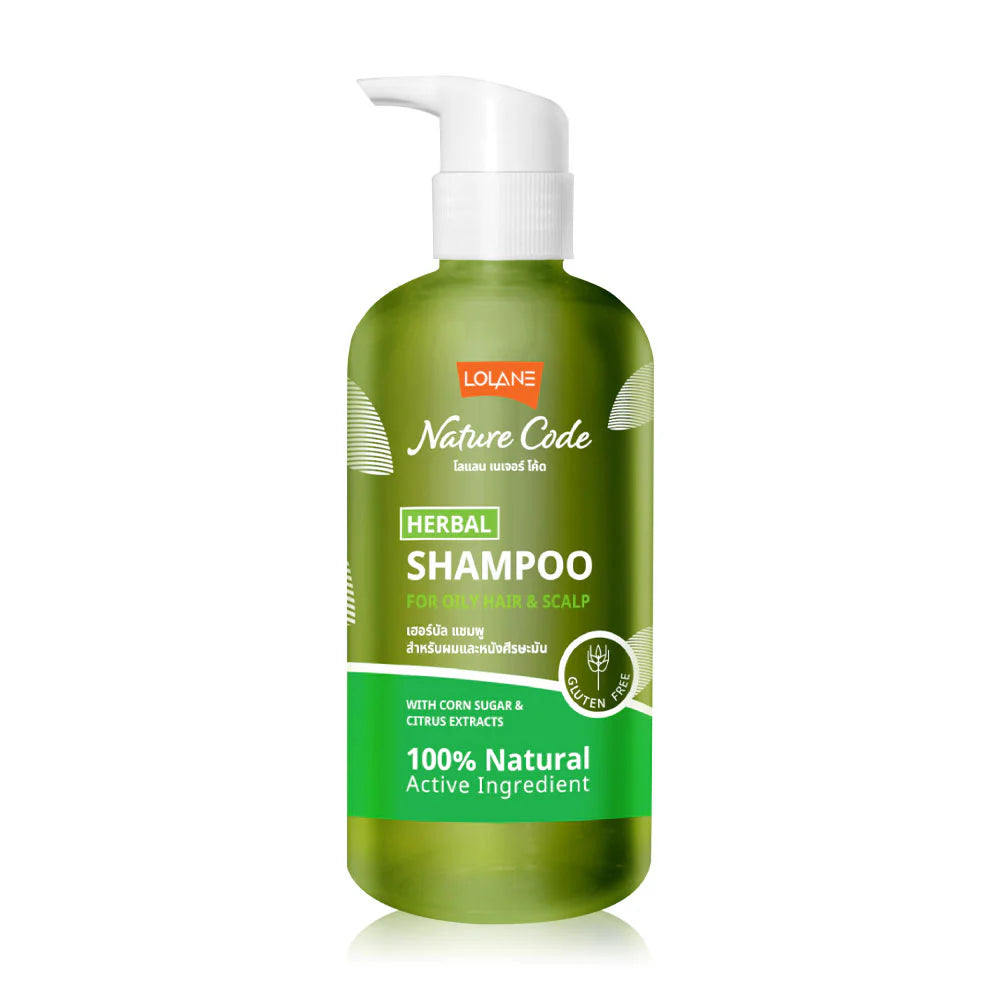 Lolane Nature Code Herbal Shampoo For Oily Hair & Scalp 280ml