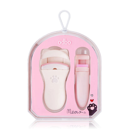 ODBO Lash Curler Set - Cute Meow Design, 2 Pieces - Beauty Buddy