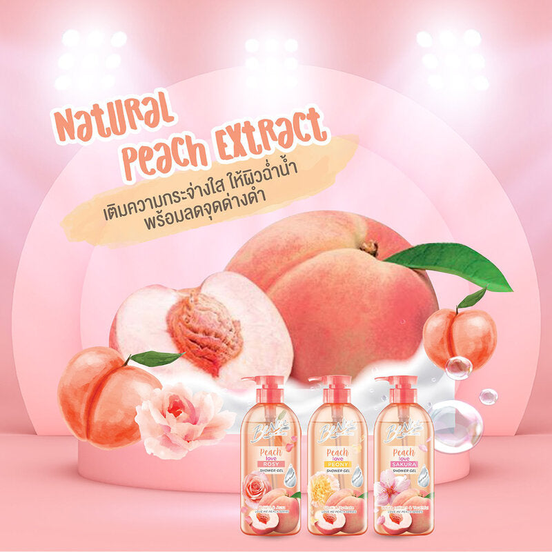 BeNice Love Me Peach Shower Gel Peach Love Peony 450ml