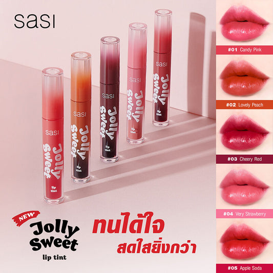 SASI Lip Tint - Jolly Sweet Cheery Red 3g - Beauty Buddy